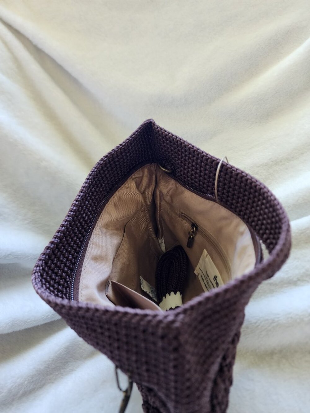 The Sak Brown Crochet Crossbody Bag - Picture 4 of 7